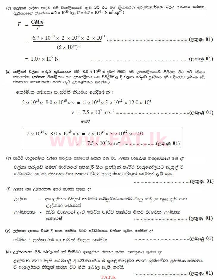 National Syllabus : Advanced Level (A/L) Physics - 2013 August - Paper II (සිංහල Medium) 8 4198