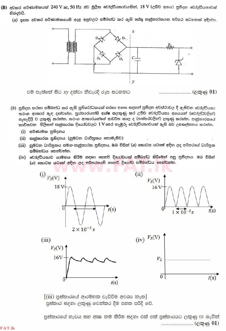 National Syllabus : Advanced Level (A/L) Physics - 2013 August - Paper II (සිංහල Medium) 9 4202