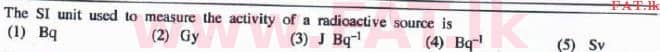 National Syllabus : Advanced Level (A/L) Physics - 2016 August - Paper I (English Medium) 1 1