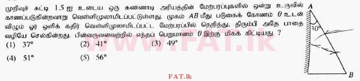 உள்ளூர் பாடத்திட்டம் : உயர்தரம் (உ/த) பௌதீகவியல் - 2017 ஆகஸ்ட் - தாள்கள் I (தமிழ் மொழிமூலம்) 14 1