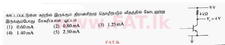 உள்ளூர் பாடத்திட்டம் : உயர்தரம் (உ/த) பௌதீகவியல் - 2017 ஆகஸ்ட் - தாள்கள் I (தமிழ் மொழிமூலம்) 18 1