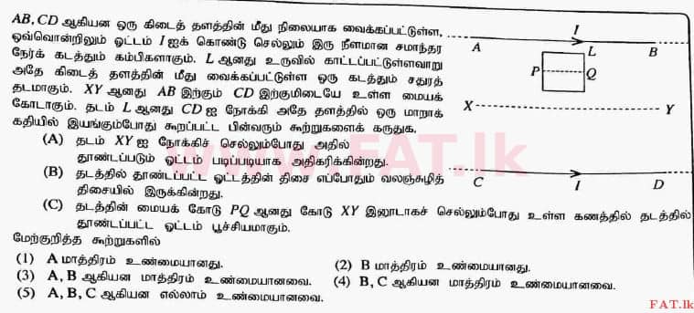 දේශීය විෂය නිර්දේශය : උසස් පෙළ (A/L) භෞතික විද්‍යාව - 2017 අගෝස්තු - ප්‍රශ්න පත්‍රය I (தமிழ் මාධ්‍යය) 48 1