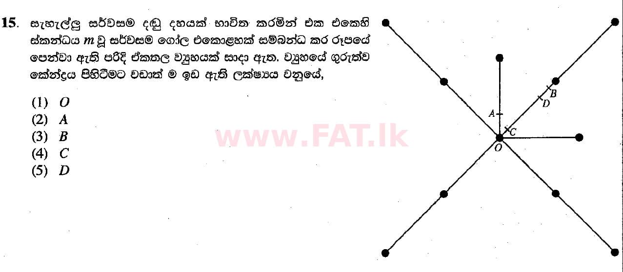 National Syllabus : Advanced Level (A/L) Physics - 2018 August - Paper I (සිංහල Medium) 15 1