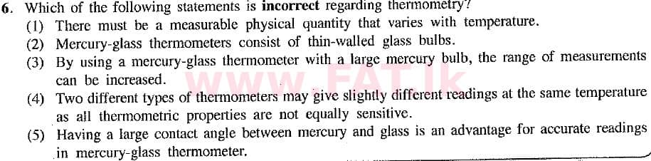 National Syllabus : Advanced Level (A/L) Physics - 2019 August - Paper I (New Syllabus) (English Medium) 6 1