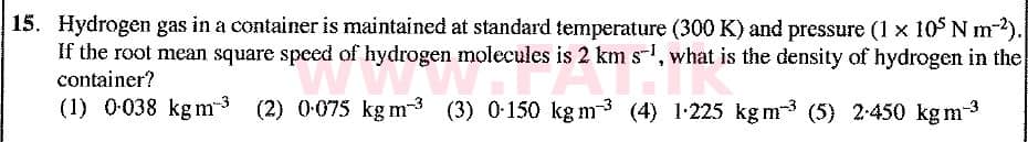 National Syllabus : Advanced Level (A/L) Physics - 2019 August - Paper I (New Syllabus) (English Medium) 15 1