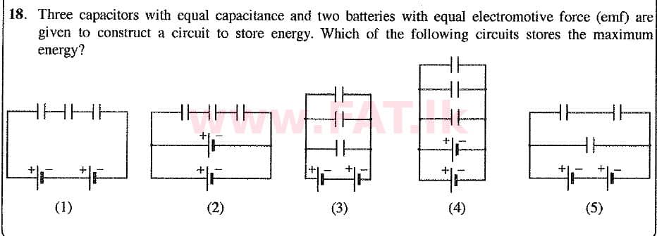 National Syllabus : Advanced Level (A/L) Physics - 2019 August - Paper I (New Syllabus) (English Medium) 18 1