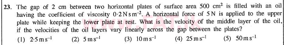 National Syllabus : Advanced Level (A/L) Physics - 2019 August - Paper I (New Syllabus) (English Medium) 23 1
