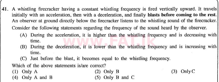 National Syllabus : Advanced Level (A/L) Physics - 2019 August - Paper I (New Syllabus) (English Medium) 41 1