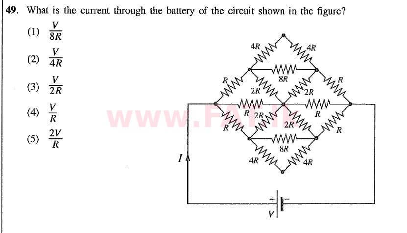 National Syllabus : Advanced Level (A/L) Physics - 2019 August - Paper I (New Syllabus) (English Medium) 49 1
