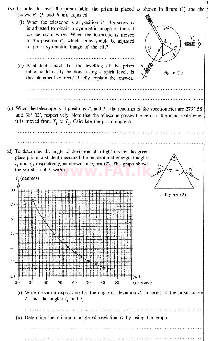 National Syllabus : Advanced Level (A/L) Physics - 2019 August - Paper II (New Syllabus) (English Medium) 3 2