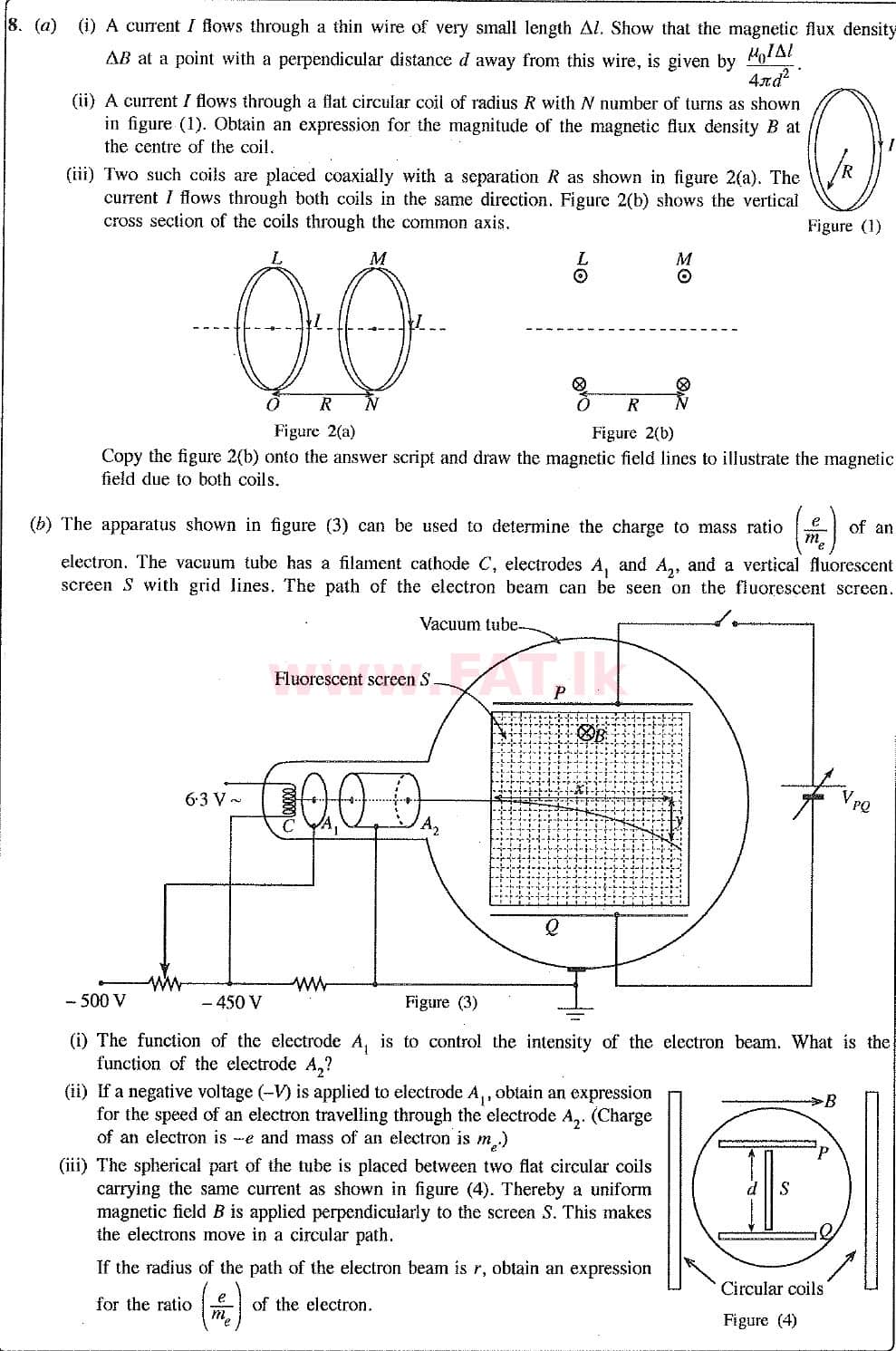 National Syllabus : Advanced Level (A/L) Physics - 2019 August - Paper II (New Syllabus) (English Medium) 8 1