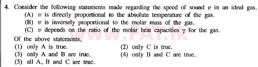உள்ளூர் பாடத்திட்டம் : உயர்தரம் (உ/த) பௌதீகவியல் - 2018 ஆகஸ்ட் - தாள்கள் I (English மொழிமூலம்) 4 1