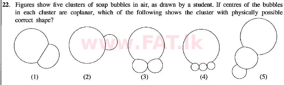 உள்ளூர் பாடத்திட்டம் : உயர்தரம் (உ/த) பௌதீகவியல் - 2018 ஆகஸ்ட் - தாள்கள் I (English மொழிமூலம்) 22 1