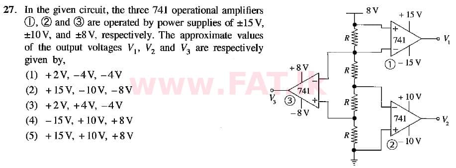 உள்ளூர் பாடத்திட்டம் : உயர்தரம் (உ/த) பௌதீகவியல் - 2018 ஆகஸ்ட் - தாள்கள் I (English மொழிமூலம்) 27 1