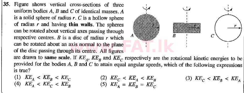 உள்ளூர் பாடத்திட்டம் : உயர்தரம் (உ/த) பௌதீகவியல் - 2018 ஆகஸ்ட் - தாள்கள் I (English மொழிமூலம்) 35 1