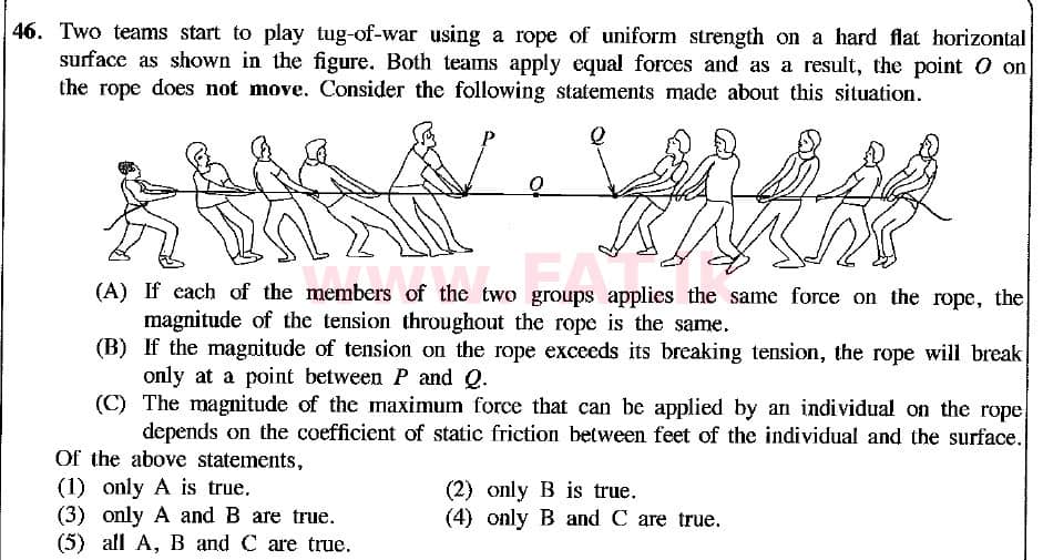 உள்ளூர் பாடத்திட்டம் : உயர்தரம் (உ/த) பௌதீகவியல் - 2018 ஆகஸ்ட் - தாள்கள் I (English மொழிமூலம்) 46 1