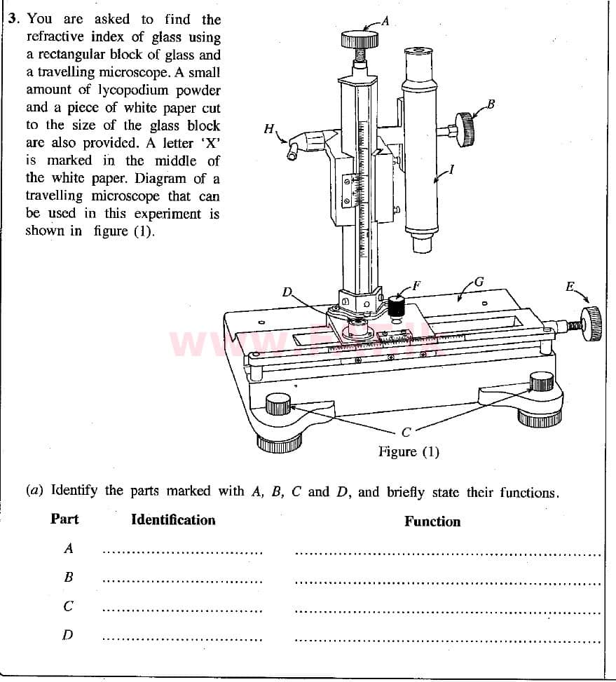உள்ளூர் பாடத்திட்டம் : உயர்தரம் (உ/த) பௌதீகவியல் - 2018 ஆகஸ்ட் - தாள்கள் II (English மொழிமூலம்) 3 1