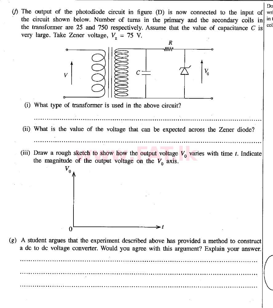 உள்ளூர் பாடத்திட்டம் : உயர்தரம் (உ/த) பௌதீகவியல் - 2018 ஆகஸ்ட் - தாள்கள் II (English மொழிமூலம்) 3 2
