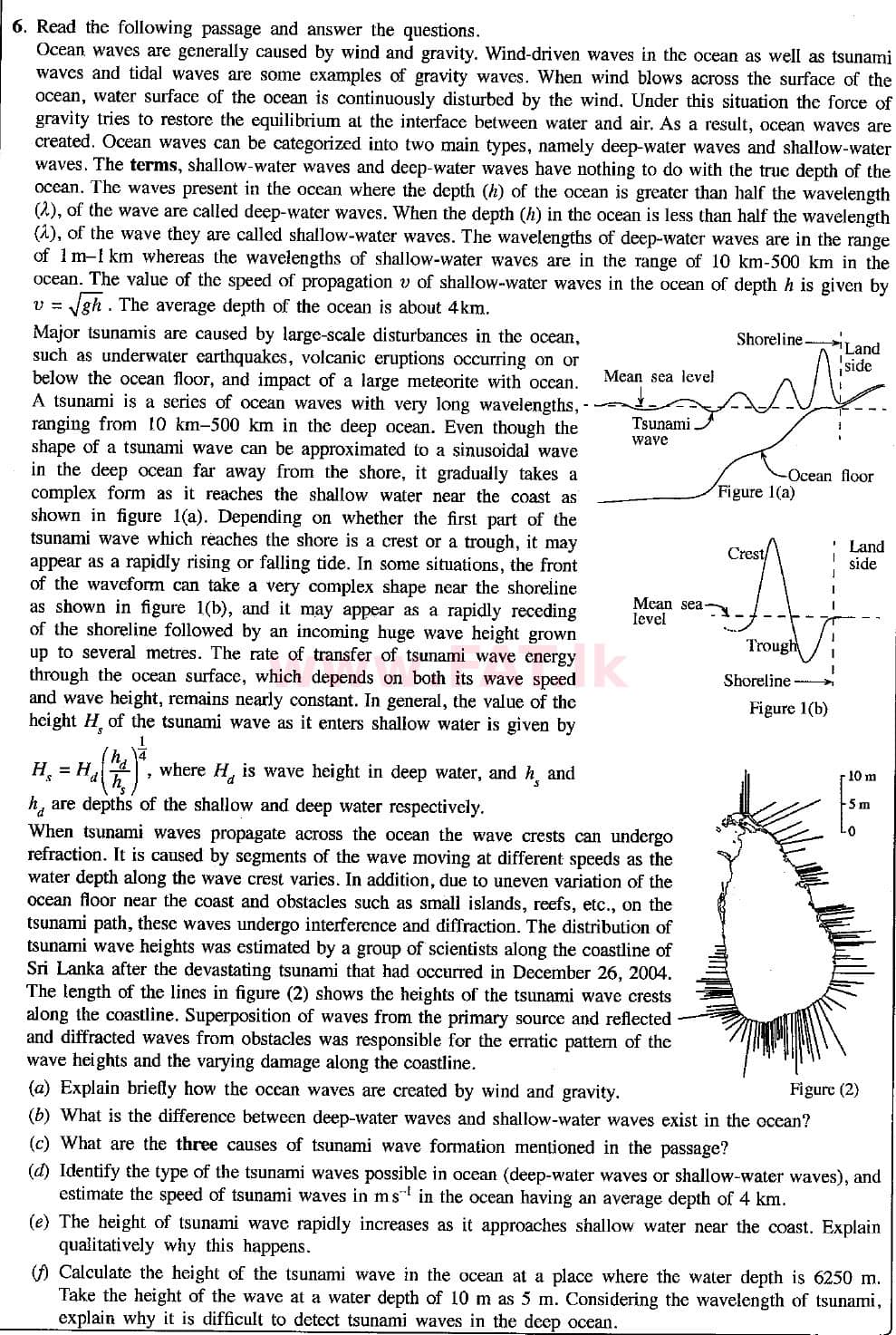உள்ளூர் பாடத்திட்டம் : உயர்தரம் (உ/த) பௌதீகவியல் - 2018 ஆகஸ்ட் - தாள்கள் II (English மொழிமூலம்) 6 1