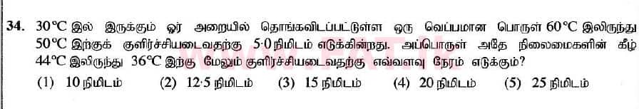 National Syllabus : Advanced Level (A/L) Physics - 2020 October - Paper I (New Syllabus) (தமிழ் Medium) 34 1