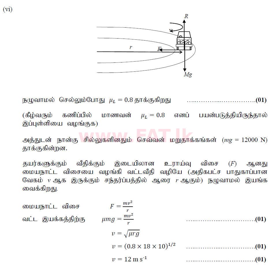 National Syllabus : Advanced Level (A/L) Physics - 2020 October - Paper II (New Syllabus) (தமிழ் Medium) 5 6192