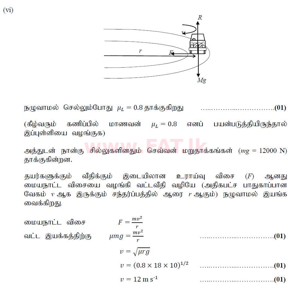 உள்ளூர் பாடத்திட்டம் : உயர்தரம் (உ/த) பௌதீகவியல் - 2020 அக்டோபர் - தாள்கள் II (புதிய பாடத்திட்டம்) (தமிழ் மொழிமூலம்) 5 6192