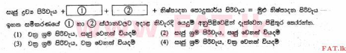 உள்ளூர் பாடத்திட்டம் : சாதாரண நிலை (சா/த) வர்த்தகக் கல்வி மற்றும் கணக்கியல் - 2013 டிசம்பர் - தாள்கள் I (සිංහල மொழிமூலம்) 9 1
