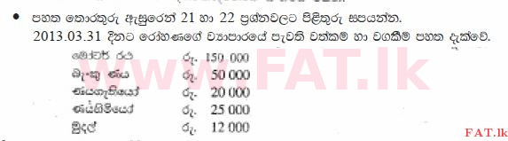 National Syllabus : Ordinary Level (O/L) Business and Accounting Studies - 2013 December - Paper I (සිංහල Medium) 21 1