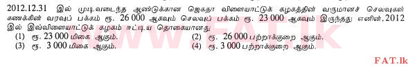 National Syllabus : Ordinary Level (O/L) Business and Accounting Studies - 2013 December - Paper I (தமிழ் Medium) 36 1