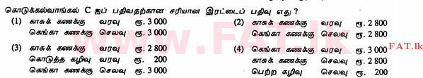 உள்ளூர் பாடத்திட்டம் : சாதாரண நிலை (சா/த) வர்த்தகக் கல்வி மற்றும் கணக்கியல் - 2011 டிசம்பர் - தாள்கள் I (தமிழ் மொழிமூலம்) 25 2