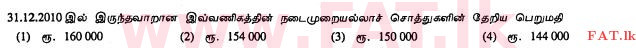 உள்ளூர் பாடத்திட்டம் : சாதாரண நிலை (சா/த) வர்த்தகக் கல்வி மற்றும் கணக்கியல் - 2011 டிசம்பர் - தாள்கள் I (தமிழ் மொழிமூலம்) 39 2