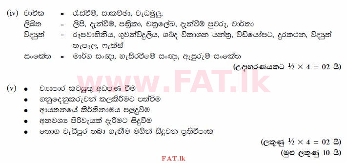 உள்ளூர் பாடத்திட்டம் : சாதாரண நிலை (சா/த) வர்த்தகக் கல்வி மற்றும் கணக்கியல் - 2012 டிசம்பர் - தாள்கள் II (සිංහල மொழிமூலம்) 3 1402