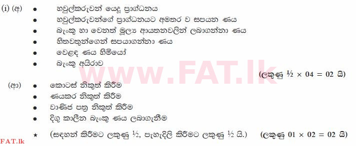 National Syllabus : Ordinary Level (O/L) Business and Accounting Studies - 2012 December - Paper II (සිංහල Medium) 4 1403