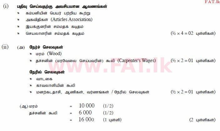 உள்ளூர் பாடத்திட்டம் : சாதாரண நிலை (சா/த) வர்த்தகக் கல்வி மற்றும் கணக்கியல் - 2012 டிசம்பர் - தாள்கள் II (தமிழ் மொழிமூலம்) 2 1562