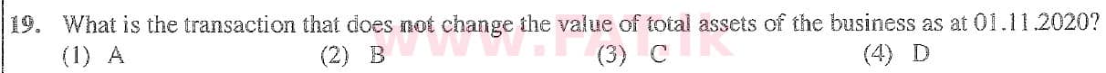 දේශීය විෂය නිර්දේශය : සාමාන්‍ය පෙළ (O/L) ව්‍යාපාර හා ගිණුම්කරණ අධ්‍යයනය - 2020 මාර්තු - ප්‍රශ්න පත්‍රය I (English මාධ්‍යය) 19 2
