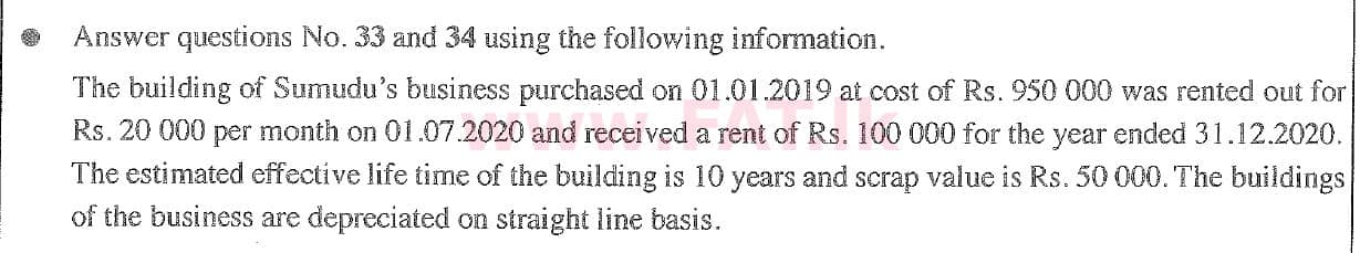 දේශීය විෂය නිර්දේශය : සාමාන්‍ය පෙළ (O/L) ව්‍යාපාර හා ගිණුම්කරණ අධ්‍යයනය - 2020 මාර්තු - ප්‍රශ්න පත්‍රය I (English මාධ්‍යය) 34 1