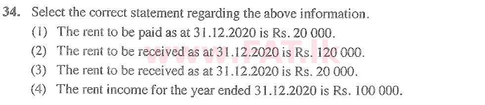 National Syllabus : Ordinary Level (O/L) Business and Accounting Studies - 2020 March - Paper I (English Medium) 34 2