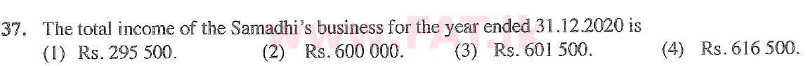 National Syllabus : Ordinary Level (O/L) Business and Accounting Studies - 2020 March - Paper I (English Medium) 37 2