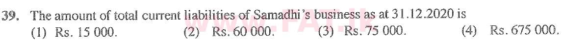 දේශීය විෂය නිර්දේශය : සාමාන්‍ය පෙළ (O/L) ව්‍යාපාර හා ගිණුම්කරණ අධ්‍යයනය - 2020 මාර්තු - ප්‍රශ්න පත්‍රය I (English මාධ්‍යය) 39 2