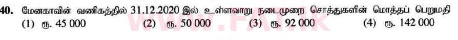National Syllabus : Ordinary Level (O/L) Business and Accounting Studies - 2020 March - Paper I (தமிழ் Medium) 40 2
