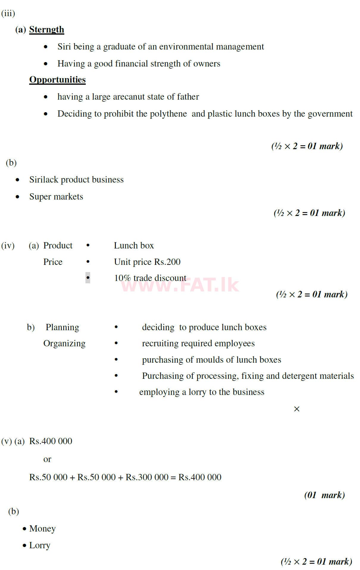 National Syllabus Ordinary Level (O/L) Business and Accounting