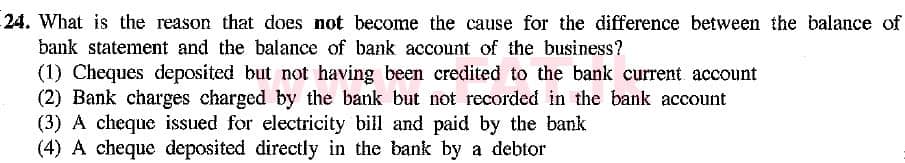 உள்ளூர் பாடத்திட்டம் : சாதாரண நிலை (சா/த) வர்த்தகக் கல்வி மற்றும் கணக்கியல் - 2019 மார்ச் - தாள்கள் I (English மொழிமூலம்) 24 1