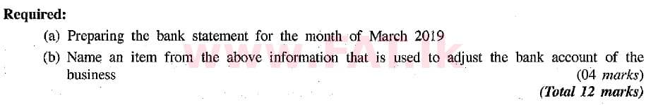உள்ளூர் பாடத்திட்டம் : சாதாரண நிலை (சா/த) வர்த்தகக் கல்வி மற்றும் கணக்கியல் - 2019 மார்ச் - தாள்கள் II (English மொழிமூலம்) 6 3