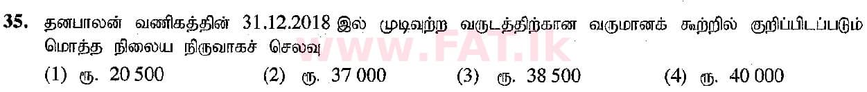 National Syllabus : Ordinary Level (O/L) Business and Accounting Studies - 2019 March - Paper I (தமிழ் Medium) 35 2