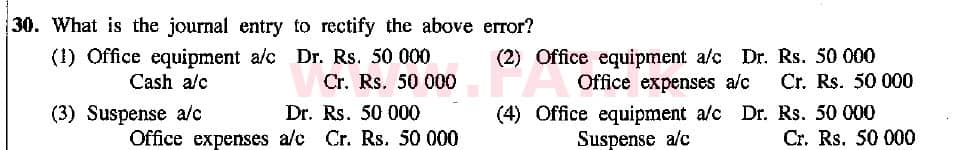 உள்ளூர் பாடத்திட்டம் : சாதாரண நிலை (சா/த) வர்த்தகக் கல்வி மற்றும் கணக்கியல் - 2015 டிசம்பர் - தாள்கள் I (English மொழிமூலம்) 30 2
