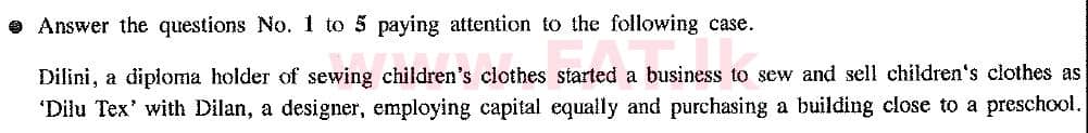 National Syllabus : Ordinary Level (O/L) Business and Accounting Studies - 2016 December - Paper I (New Syllabus) (English Medium) 3 1