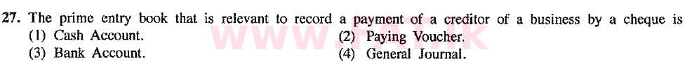 National Syllabus : Ordinary Level (O/L) Business and Accounting Studies - 2016 December - Paper I (New Syllabus) (English Medium) 27 1