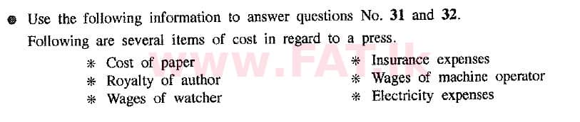 දේශීය විෂය නිර්දේශය : සාමාන්‍ය පෙළ (O/L) ව්‍යාපාර හා ගිණුම්කරණ අධ්‍යයනය - 2016 දෙසැම්බර් - ප්‍රශ්න පත්‍රය I (නව විෂය නිර්දේශය) (English මාධ්‍යය) 32 1