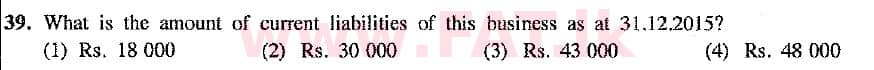 National Syllabus : Ordinary Level (O/L) Business and Accounting Studies - 2016 December - Paper I (New Syllabus) (English Medium) 39 2