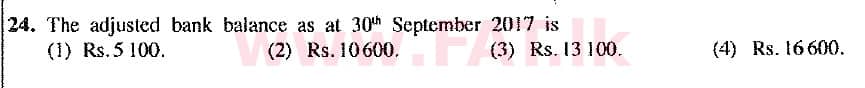 உள்ளூர் பாடத்திட்டம் : சாதாரண நிலை (சா/த) வர்த்தகக் கல்வி மற்றும் கணக்கியல் - 2017 டிசம்பர் - தாள்கள் I (புதிய பாடத்திட்டம்) (English மொழிமூலம்) 24 2